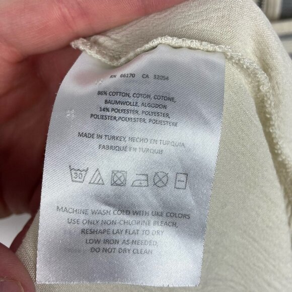 Anthropologie Gradient Strip High Low Tunic Top Short Sleeve Deletta Size Small - Picture 5 of 8